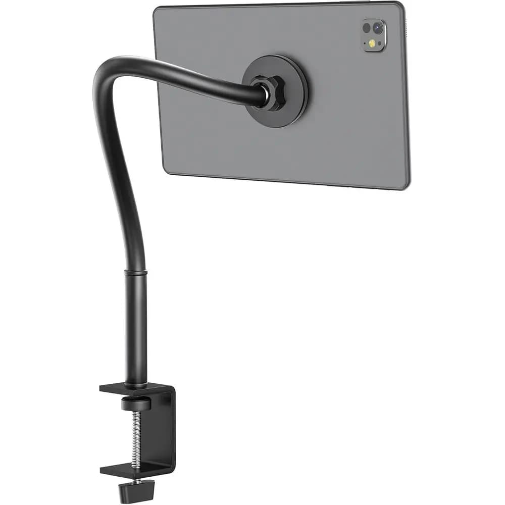 Universal tablet support with 360 degree adjustable arm, suitable for 4,7-13,5 inch devices, compatible with iPad, tablet and e-reader