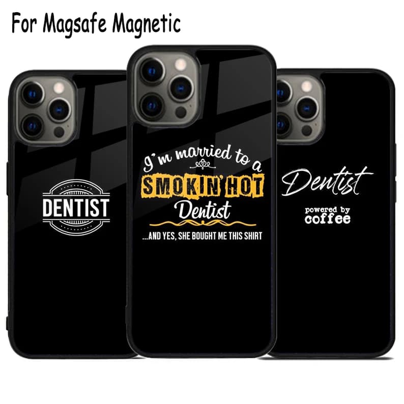 Divertente Definizione del Dentista - Cover Wireless per iPhone 17 Air 15 16 16e 14 13 11 12 Pro Max Plus con Bumper Magnetico Magsafe