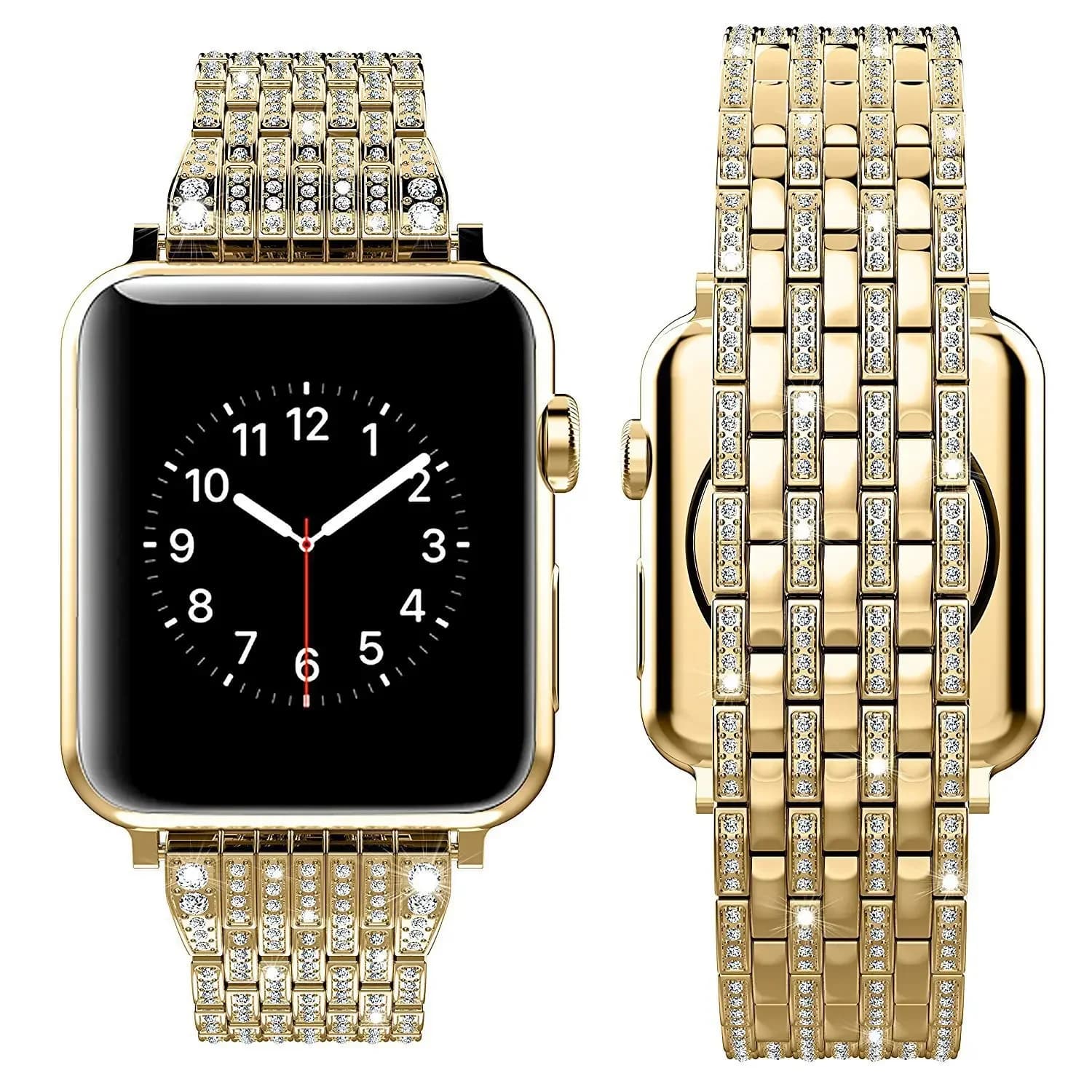 Diamond Strap for Apple Watch Ultra 2 49mm Metal Women's Strap for iWatch 9 8 7 6 SE 5 4 3 38mm 40mm 44mm 41mm 45mm