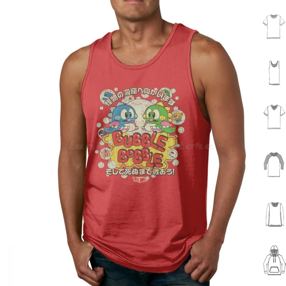 Bubble Bobble 1986 Canotte Canottiere senza maniche Arcade Arcade Gioco Dragon Gamer Gamer Life Gamerlife Gaming Giappone