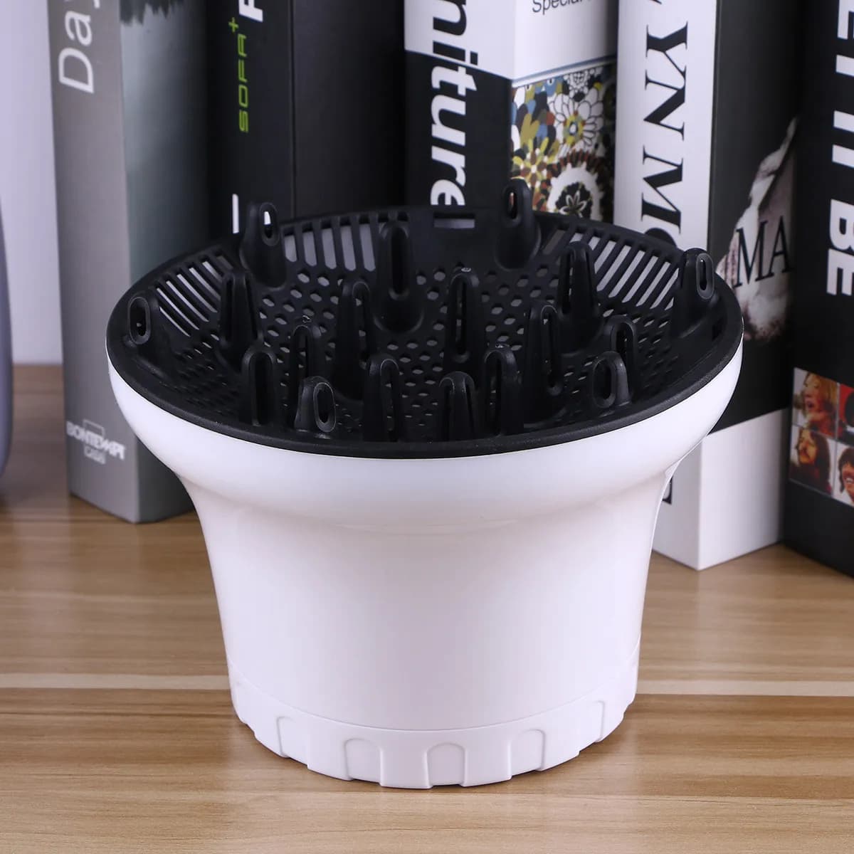 Diffuser for Electric Hair, High Temperature Resistant Plastic Accessory, White, for Ricci Hair, Mossi, Lisci and Natural