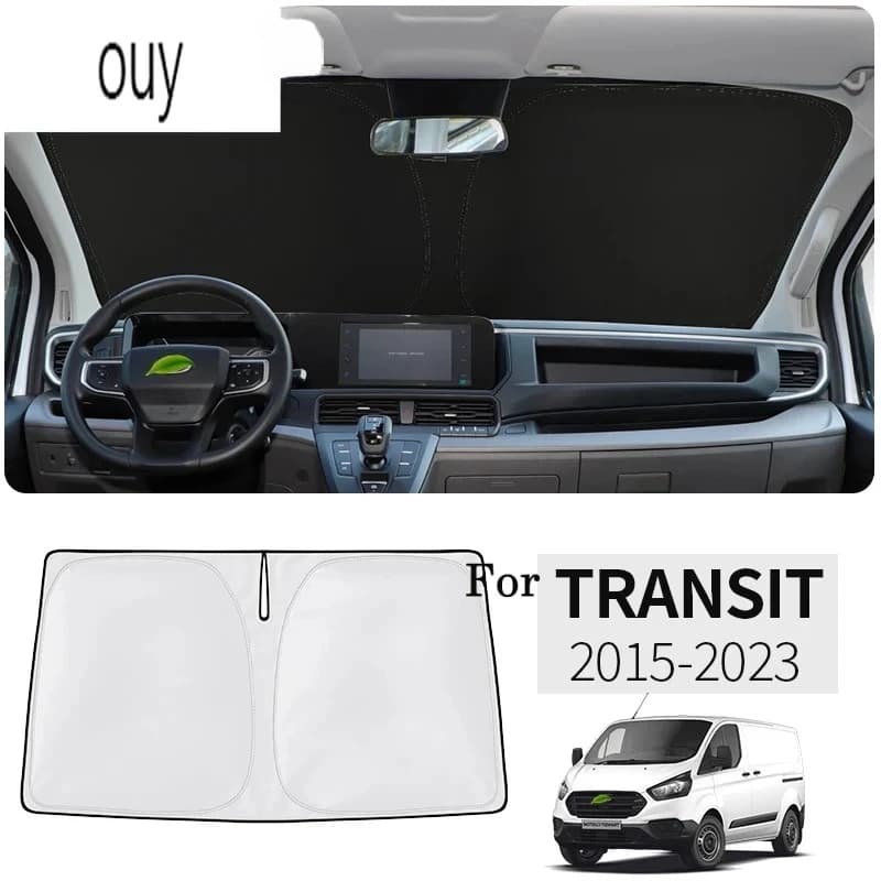 Accessori interni auto per Ford Transit 2015-2023 Car Styling Nano-Isolulat Parabrezza Parasole Lunotto anteriore Parasole Visiera