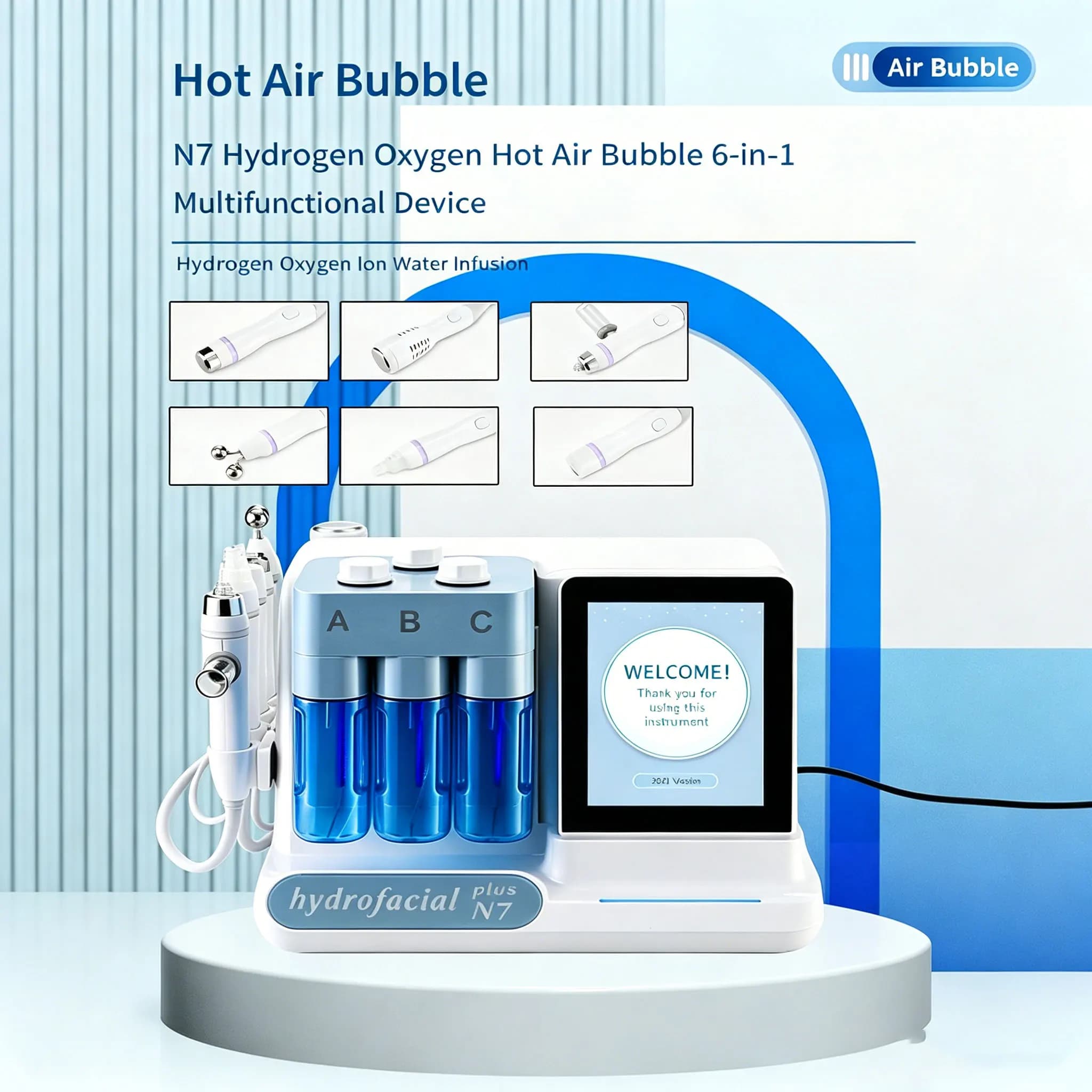 Facial Skin Management, Hydrogen Oxygen Exfoliation, Facial Enhancement, Regeneration, Blackhead Removal, Skincare and Hydrother