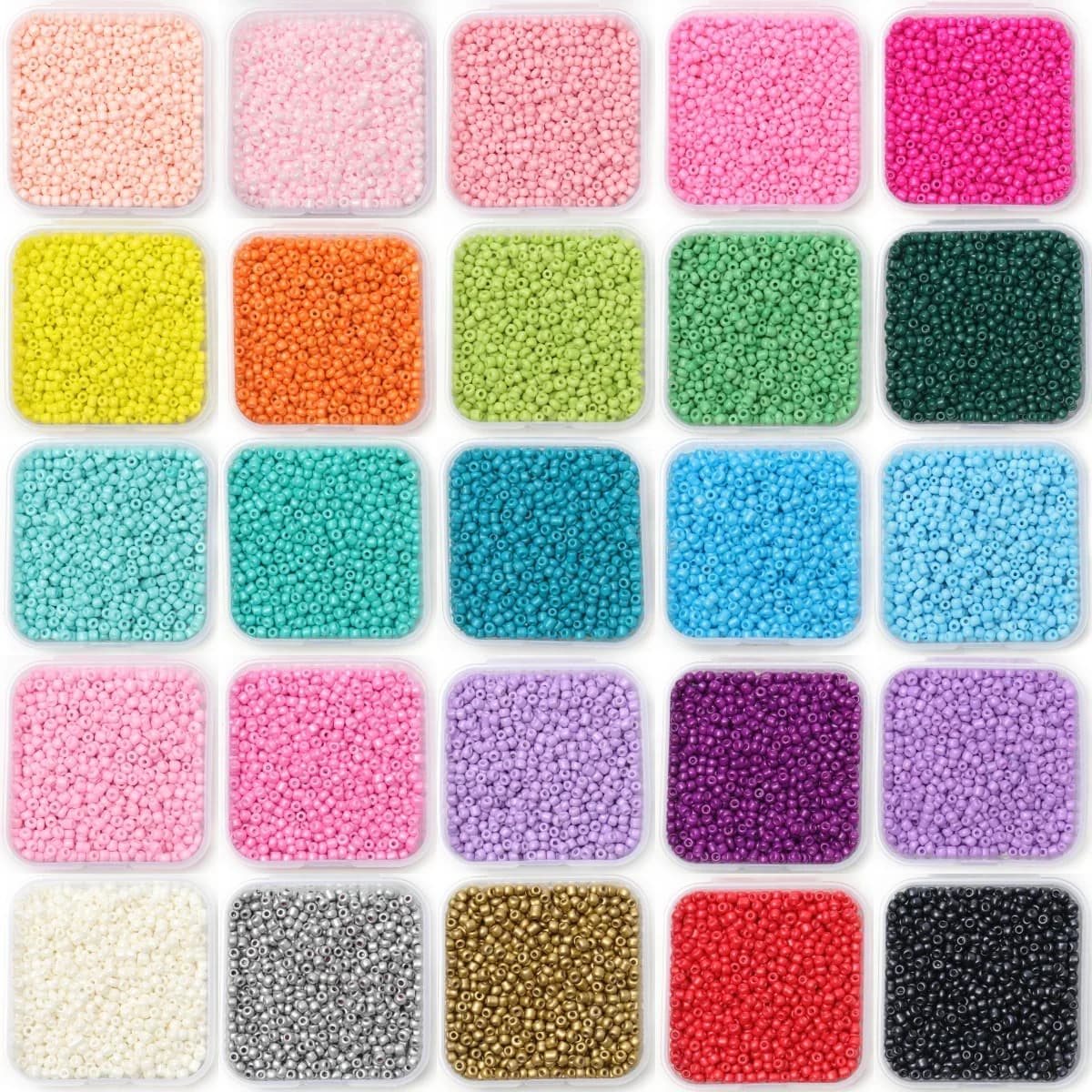 1000 pz/scatola 3mm Perline di Vetro Ceco Colorato Rotondo Branello Allentato per Orecchini FAI DA TE Braccialetto Creazione di Gioielli Accessori