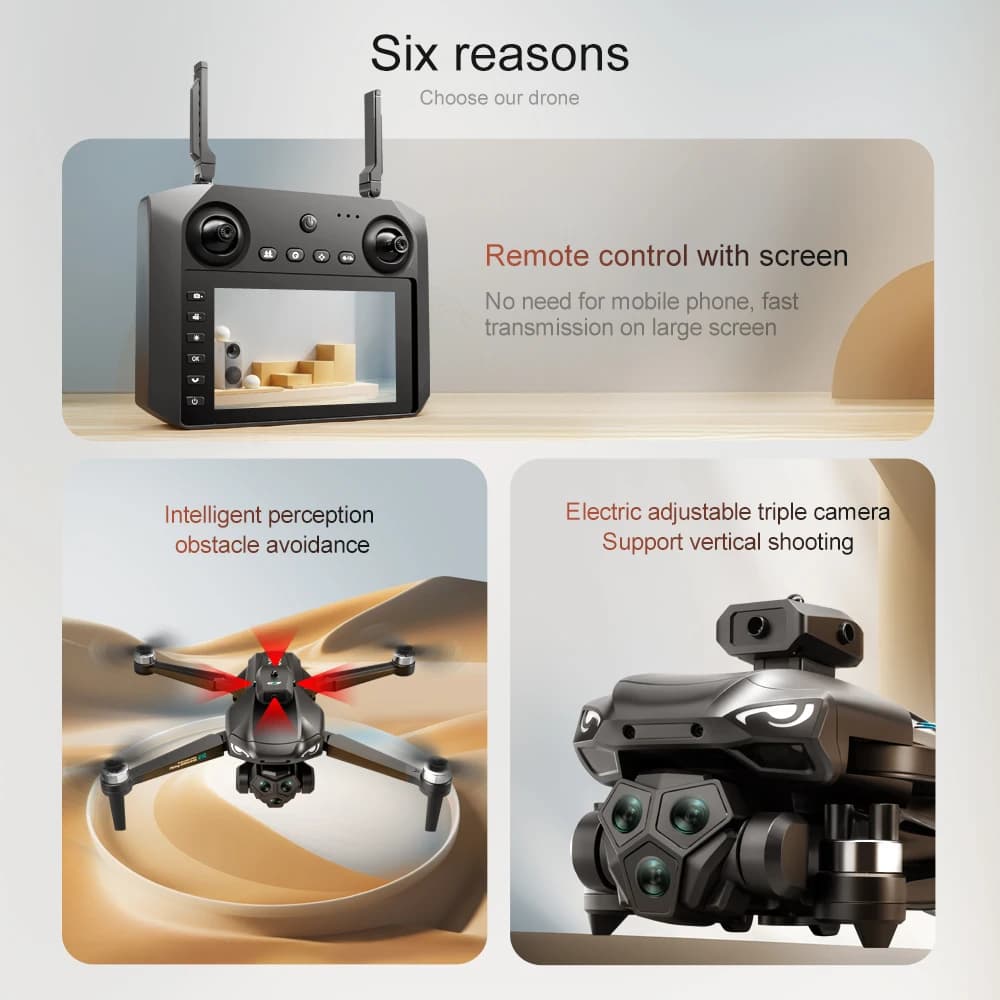 2024 M33 RC Drone 4K Professinal con telecamera HD grandangolare 1080P Elicottero pieghevole WIFI FPV Altezza Tenere Giocattolo regalo