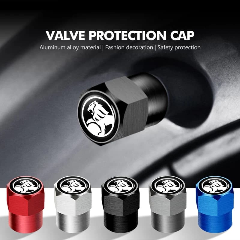 4PCS Car Tire Stem Valve Cap Airdust Waterproof Wheel Tire Valve Rim Stem Cover For Holden Colorado Captiva Commodor VY VZ HSV