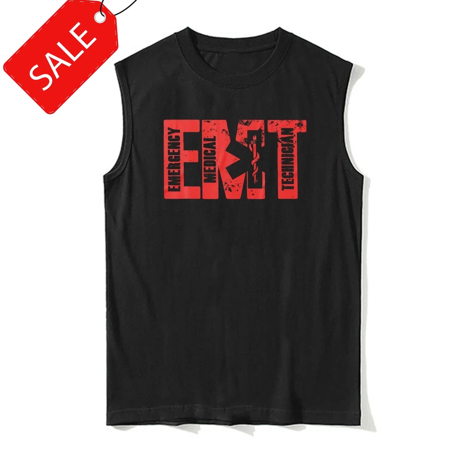 EMT Stella della Vita Dottore Infermiere Paramedici Mediche Regalo Canotta Nuovo 100% Cotone O-Collo Estate Casual Mens Gilet T-shirt Senza Maniche