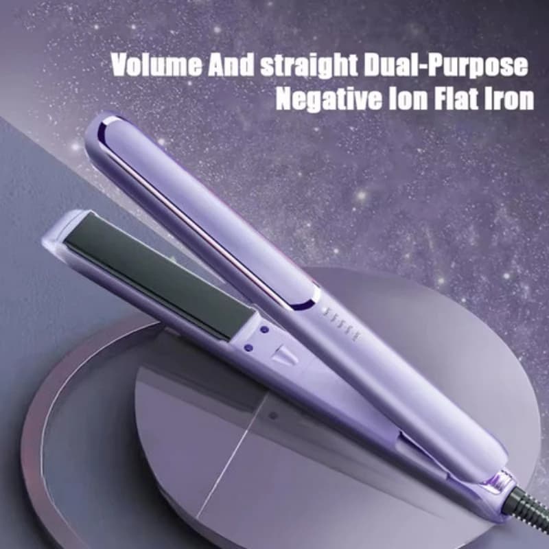 Piastra per Capelli a Ioni Negativi con Funzione Lisciante e Arricciante, Riscaldamento Rapido in 10s, in Ceramica Professionale con Spegnimento Automatico