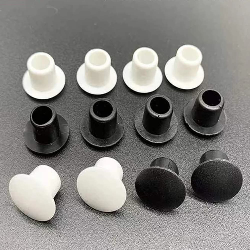 5/10/20 Pz PVC Gomma Morbida Foro Tappo 9mm 10mm11mm Bianco/Nero Polvere Tappo Impermeabile Tubo Rotondo Tappi di Tenuta Hardware viti coperture
