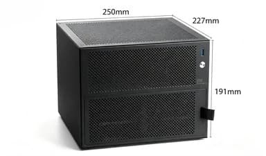 UE‑S6 6‑Bay Compact DIY Desktop Storage Server NAS Enclosure Compatible with ITX Motherboard For Home Office Data Storage
