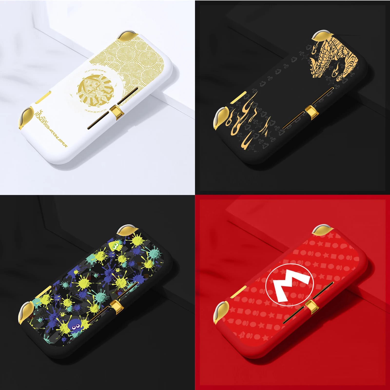 Nuova custodia morbida in TPU Custodia protettiva per paraurti in pelle per Nintendo Switch Lite NS Console di gioco Accessori per protezione posteriore completa