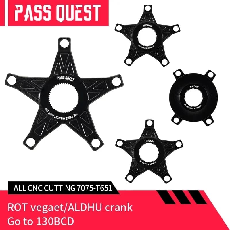 PASS QUEST -pianelli Spider Adattatore stretto per rotore REX 3D+ 3DF VEGAST/ALDHU 110BCD e 130BCD Accessori per biciclette