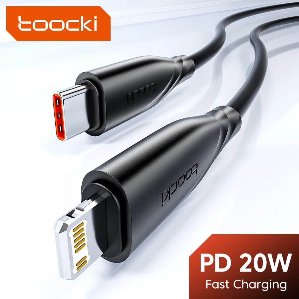 Cavo di illuminazione USB C Toocki 20W per iPhone 14 13 12 Pro Max iPad ricarica rapida tipo C per illuminazione cavo di ricarica per iPhone X XR