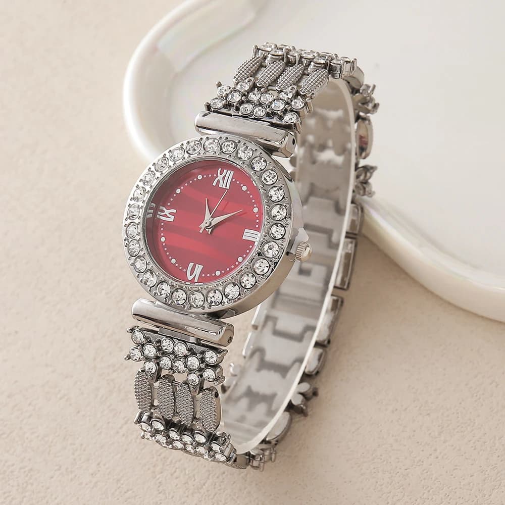 Orologio da donna di lusso di nuova moda per donna Orologio al quarzo casual in cristallo Orologio da polso da donna in metallo Orologi in acciaio inossidabile Regalo Reloj Mujer