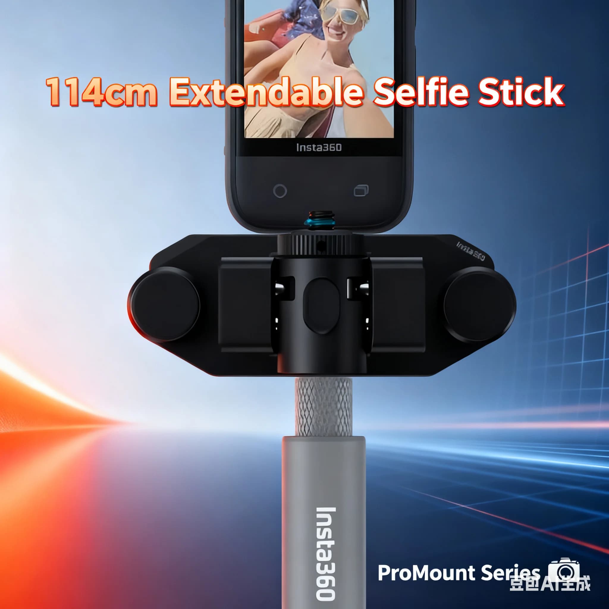 Supporto per zaino portatile con clip per Insta360 X4 / X5 / GO 3 | Supporto antiscivolo per Vlogging Action & Adventure