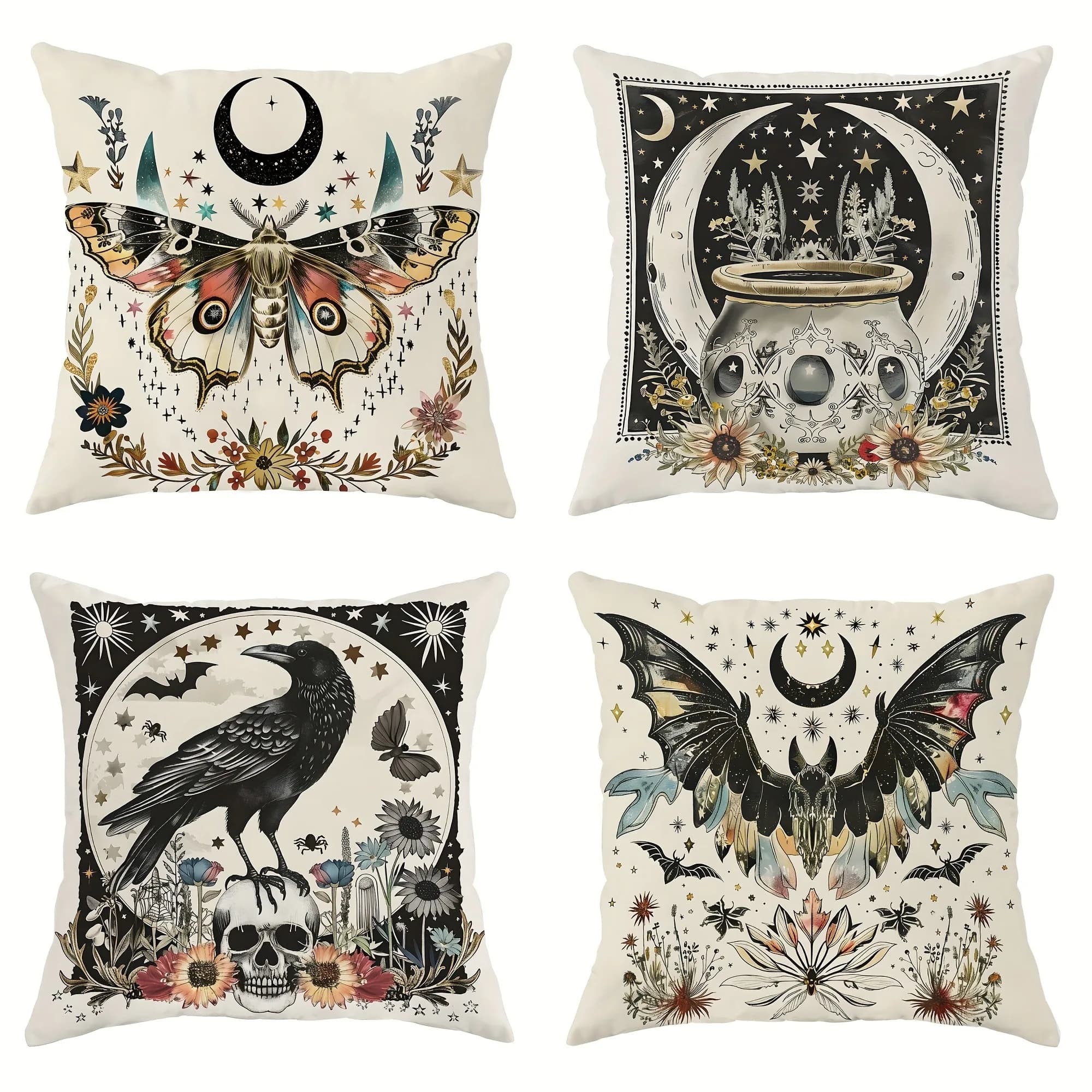 Mystical Night - federe fantasy ispirateFodera per cuscino del divano del soggiorno, morbida e confortevole, decorazione della camera da letto