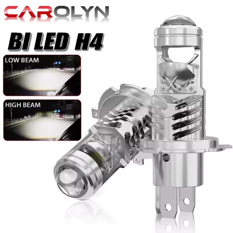 Carolyn H4 H7 LED 12V Lente per proiettore Luce alta e anabbagliante Lampadina per auto Mini Plug Play 24V