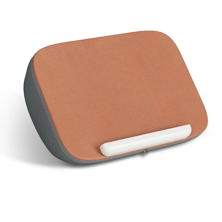 Book support, ultra soft ottoman-shaped pillow for books, tablets, iPads and Kindle, to read and watch without using your hands in bed or on the sofa.