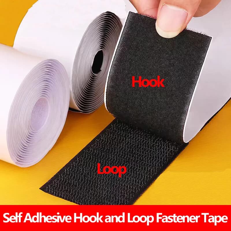 1/3/5M Strong Self-adhesive Fastener Tape Hook and Loop Magic Nylon Sticker Tape Adhesive with Glue Strap for DIY 20-50mm