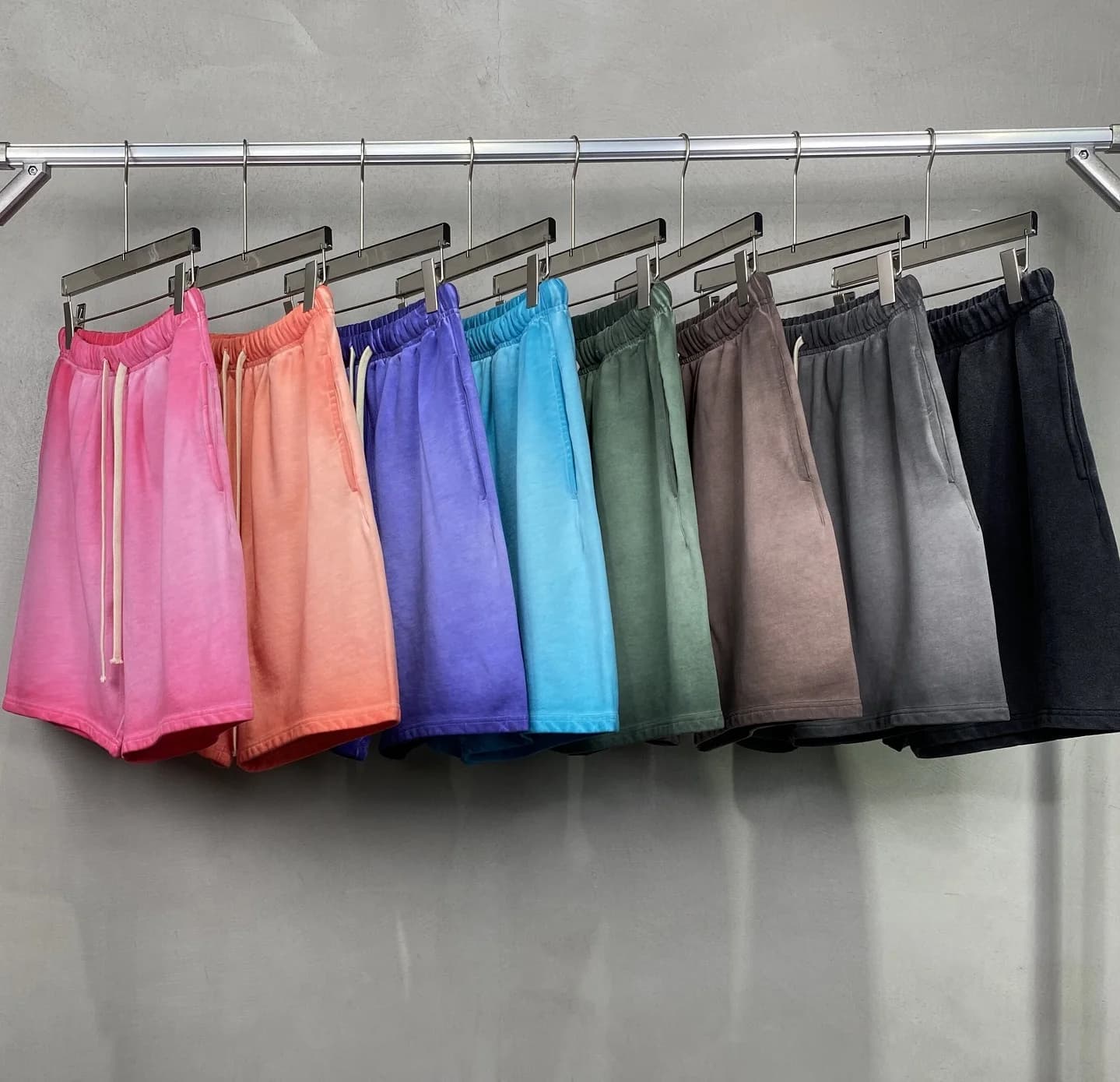 Pantaloncini Artiemaster Vintage Lavati Sfumati Unisex High Street Kanye Sportivi Casual Energia Giovanile Estivi Vita Media Gamba Dritta