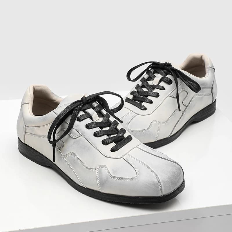 Plain Design Men Leisure Trainers Anti Slip Rubber Bottom Comfort Lining All Match Pants Daily Casual Outfit Walking Footwear