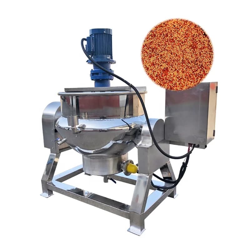 L'industria alimentare utilizza caramelle planetarie e zucchero con riscaldamento elettrico bollitore rivestito da 300 litri