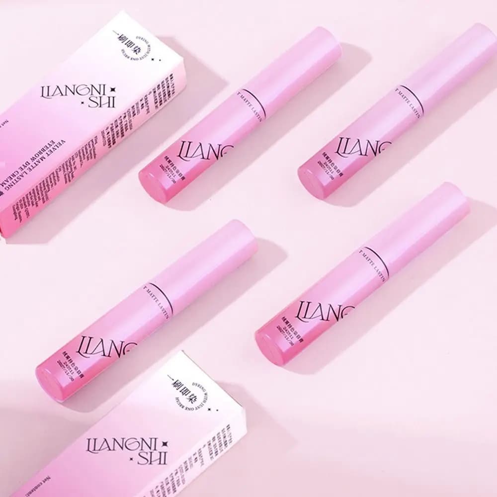 Natural 4 Colors Dyeing Eyebrow Cream Non-smudge Long-lasting Lashes Mascara Waterproof Sweat-proof Eyebrow Cream for Women