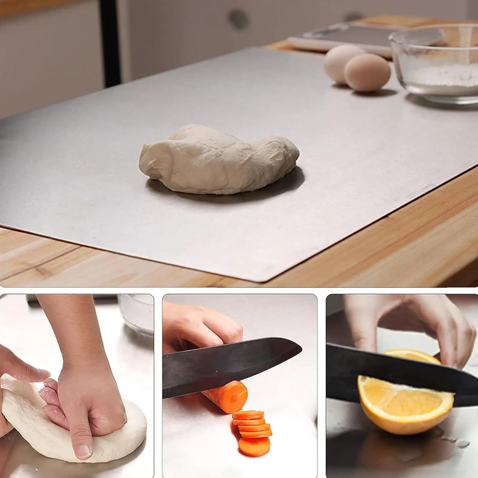Stainless steel cutter for food, anti-slip, anti-scratch, for cutting meat, for cooking at home, for outdoor camping