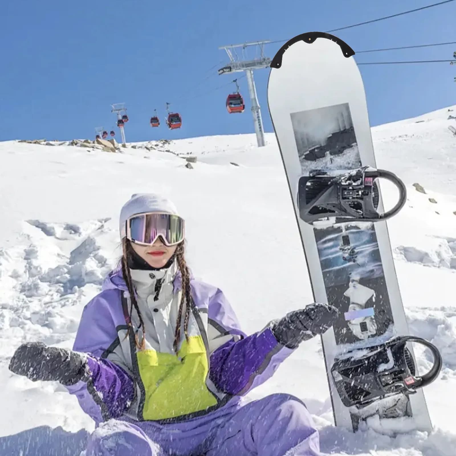 2 Pezzi Protezione Bordi Snowboard, Copertura in Gomma Antiurto, Striscia Protettiva Arrotondata Anti-Collisione per Longboard e Sci