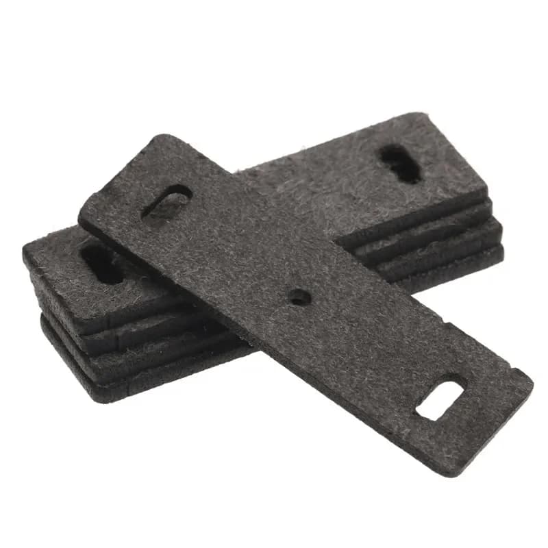 58mm 5 pezzi sacchetti di catapulta in pelle microfibra caccia elastico tiro arco estilinga fionde sacchetto con fori quadrati nuovo
