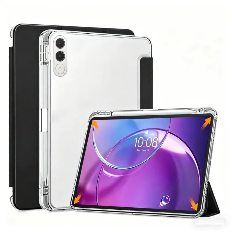 Custodia per Xiaoxin Pad Pro GT 13 2026 con porta matita e retro trasparente in TPU per Lenovo Xiaoxin Pad Pro 13 TB376FC TB378FC Tablet Cover
