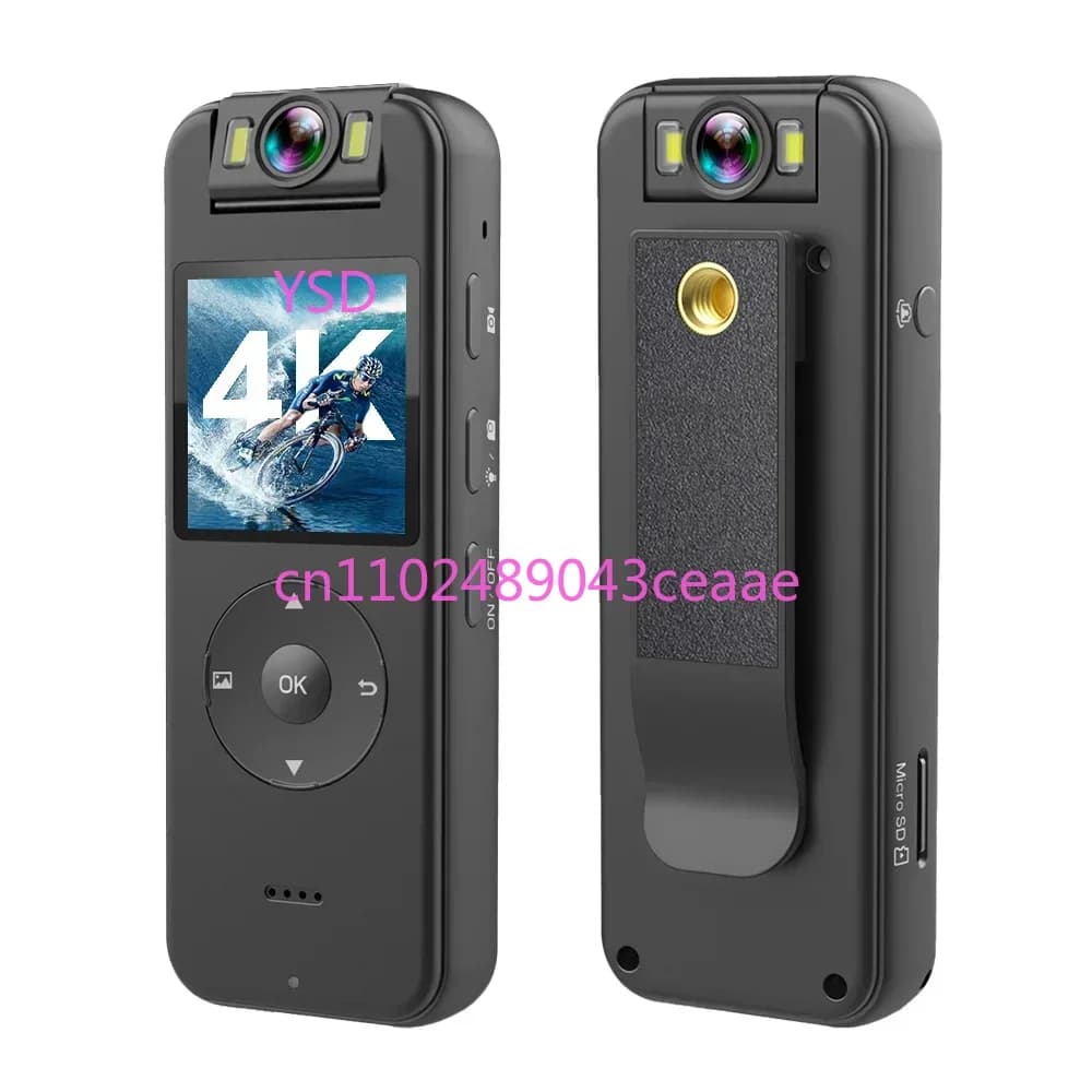 Z09 Videoregistratore portatile con telecamera WIFI 4K 1080P H.264 180 ° Batteria wireless 1400mAh con obiettivo rotante grandangolare HD