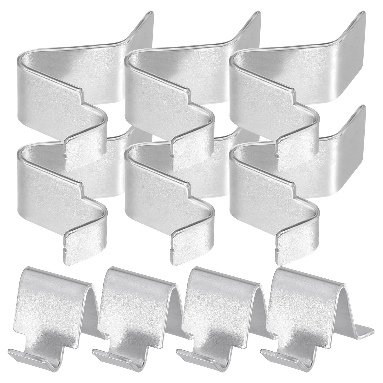 10 clip per mensola per armadio in metallo resistente, clip per mensola per armadietto in metallo durevole, supporti per scaffalature, scatto per pannello divisorio per armadio
