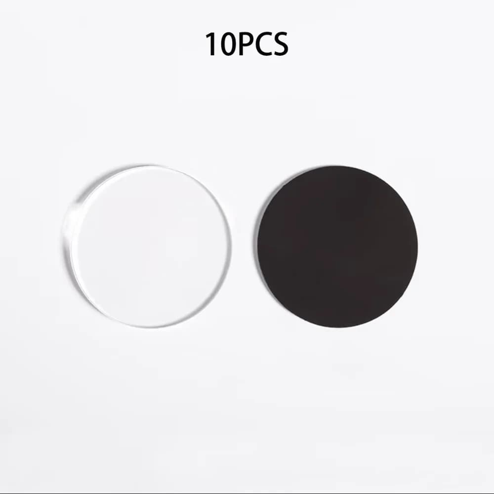 Kit di 10 Magneti Trasparenti Fai-da-Te per Frigorifero, Materiale per Magneti Acrilici per Casa e Ufficio, Set di Piastrelle Magnetiche Fatte a Mano