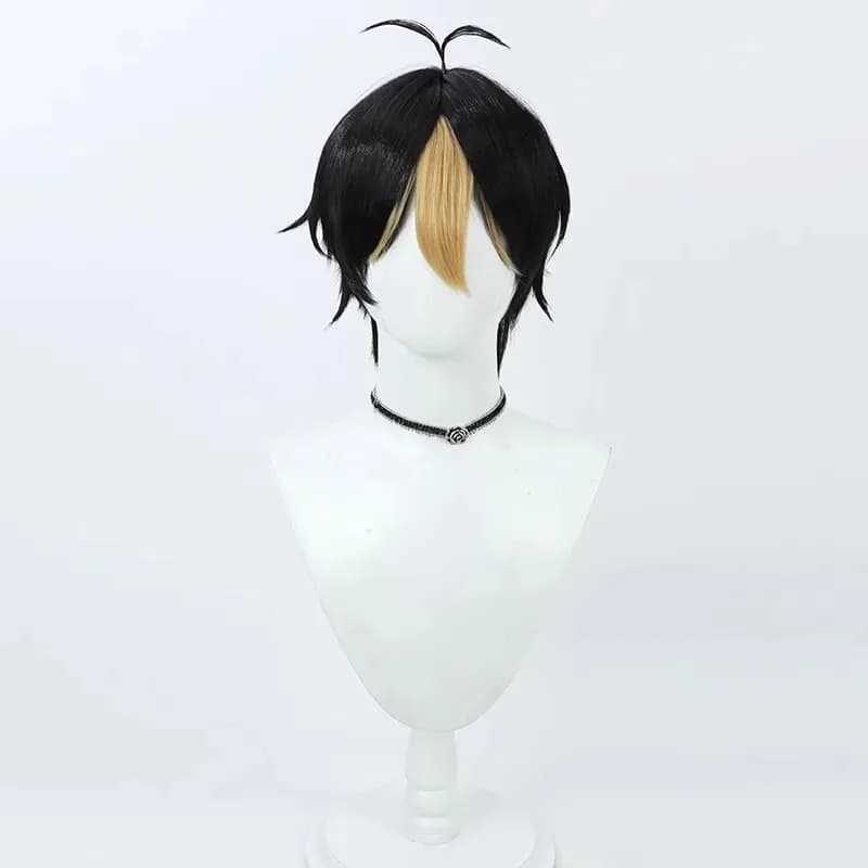 Cosplay [Uomo libero] Pallavolo animato Junior Xigu Xixi Cos Parrucca Xiaogu Patron Saint Yu Nishinoya