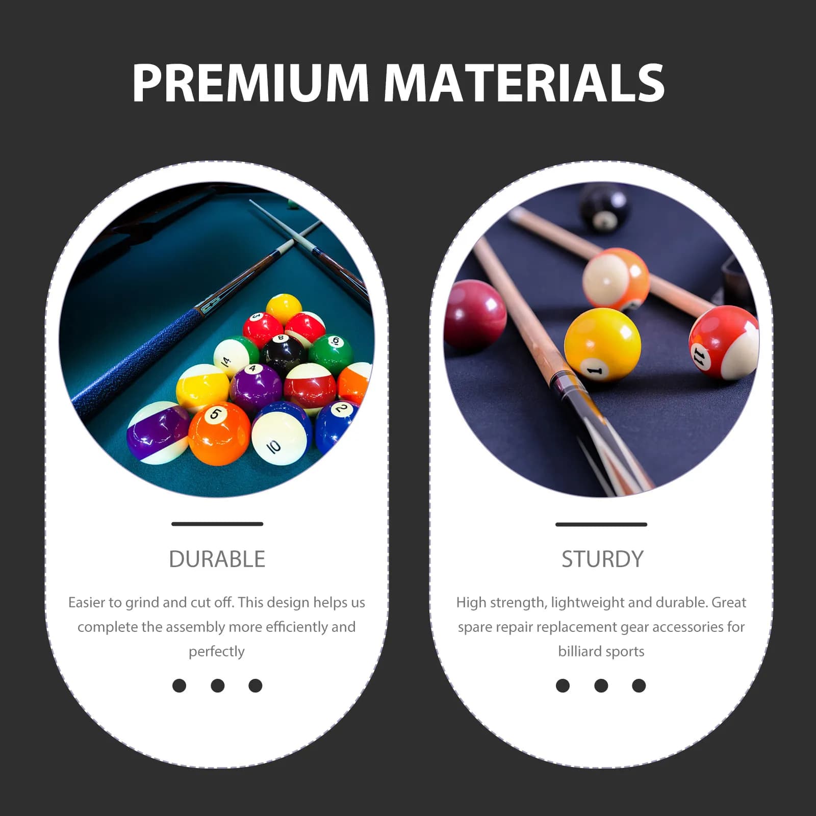 Prolunga per Stecca da Biliardo in Materiale Premium, Accessorio Professionale Telescopico per Riparazione e Sostituzione