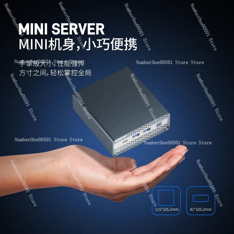 M1S N100 N150 All Flash NAS 2.5G Multi NIC Mini PC Storage Server