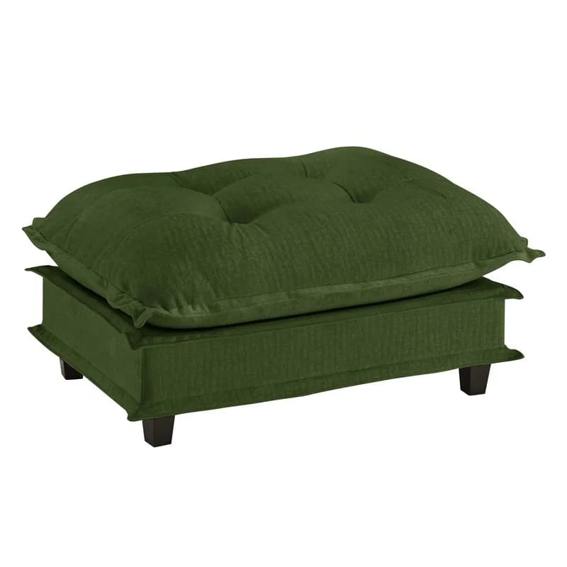 73 Ottoman Chenille Green Sofa Cover