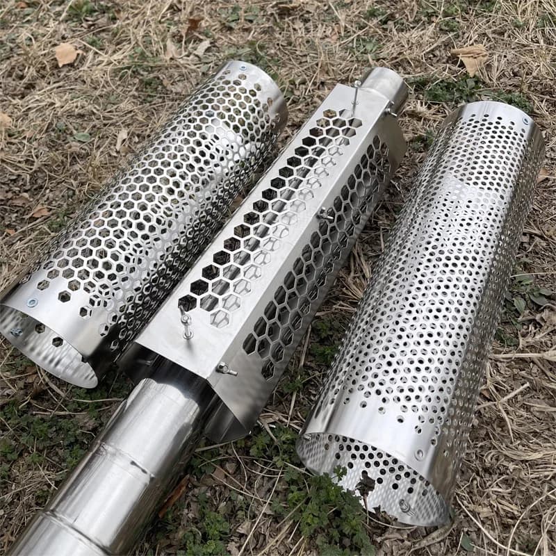 Coal stove parts camping pipes Anti heat chimney heating tube tent steel protect sleeve