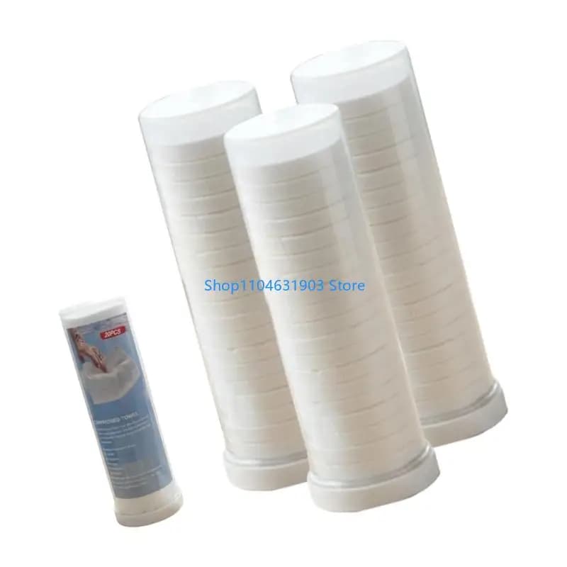 Asciugamani compressi in cotone, mini compresse monouso per salviette in cotone da viaggio