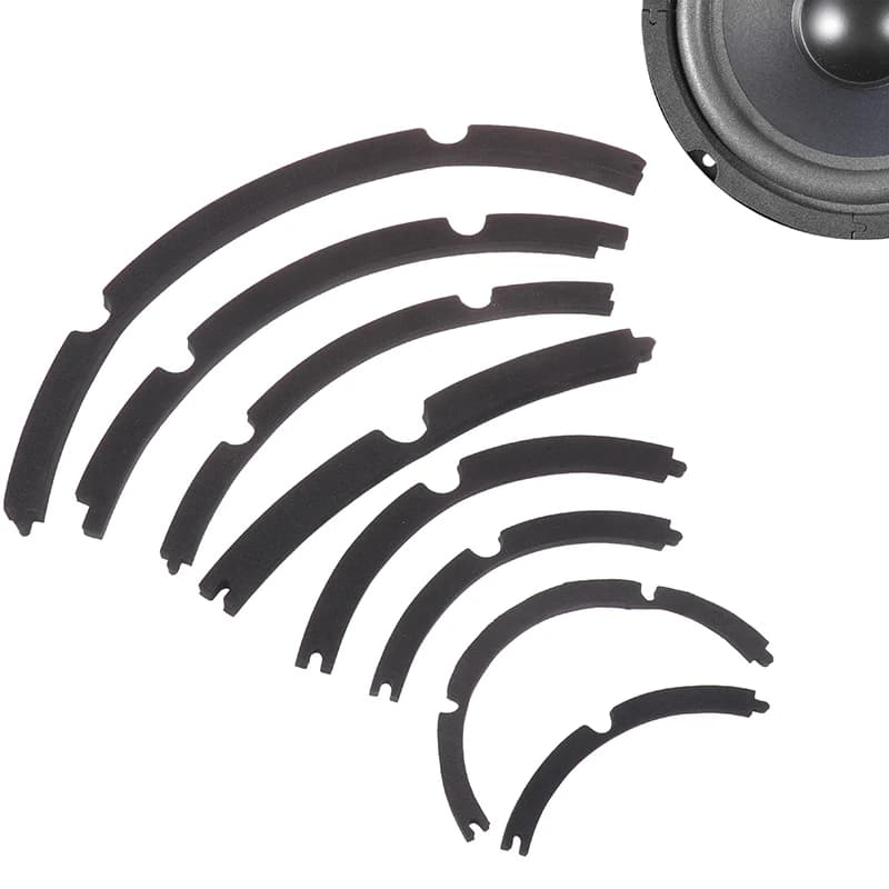 1 Set Rubber Speaker Repair Parts Foam Edge Rings Horn Press Edge Gasket Speaker Surround Repair Foam Woofer Edge
