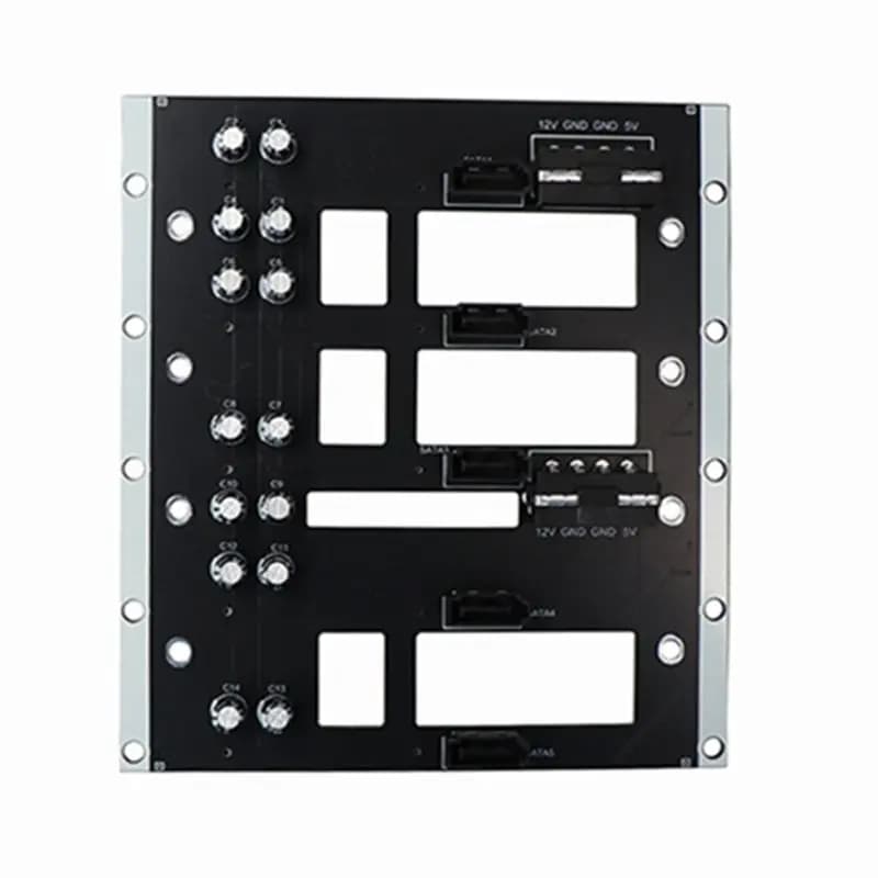 AT82-Big Alimentatore Angolare 4D a Cinque Bay per Adattatore Backplane SATA per Hard Disk 6Gbps, Chassis NAS per Server NAS