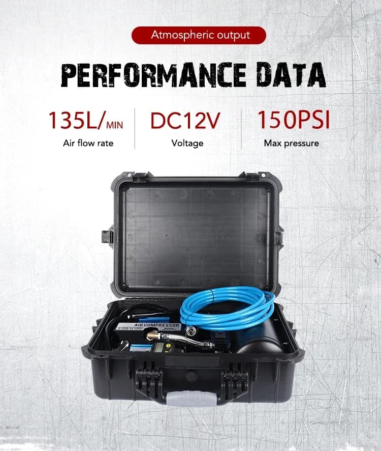 Nuovo arrivo fuoristrada portatile pneumatico per auto gonfiatore per pneumatici automatico pompa d'aria compressore gonfiatore per pneumatici per auto pesanti 12V