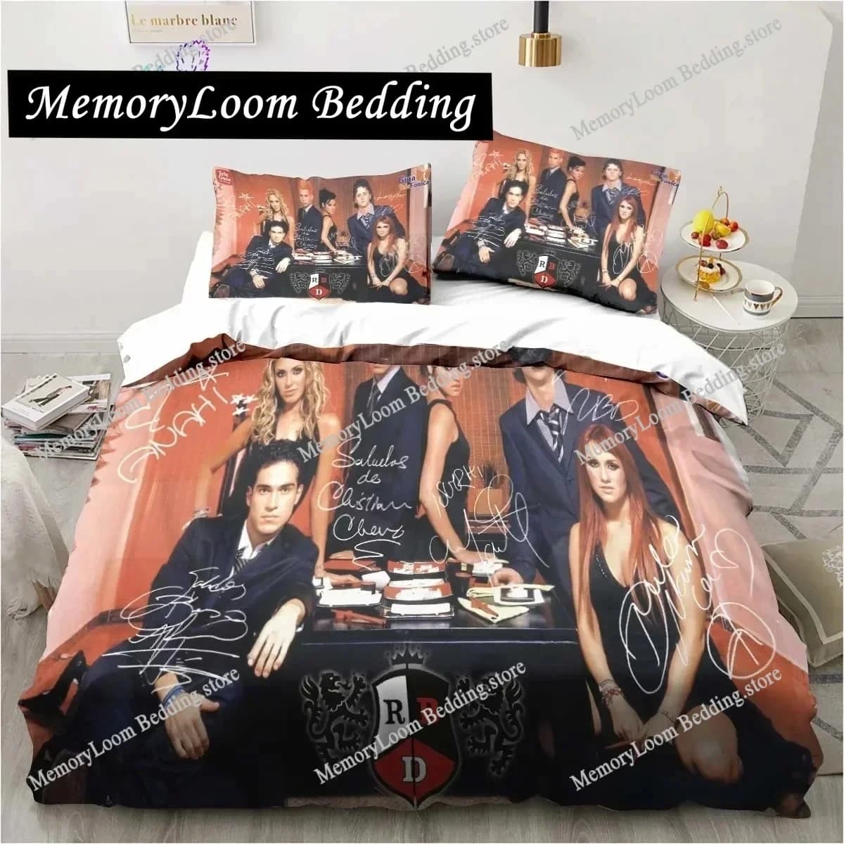 Set biancheria da letto RBD con fascia di stampa 3D Ragazzi Ragazze Twin Queen King Size Copripiumino Federa Letto ragazzi Tessili per la casa per adulti Regalo di lusso