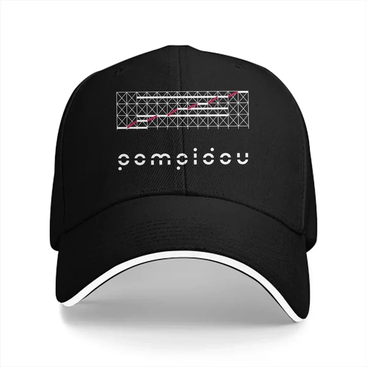 Fotografo Fotocamera Brevetto Cappello multicolore Berretto da uomo con visiera Centro Pompidou Cappelli di protezione visiera personalizzati