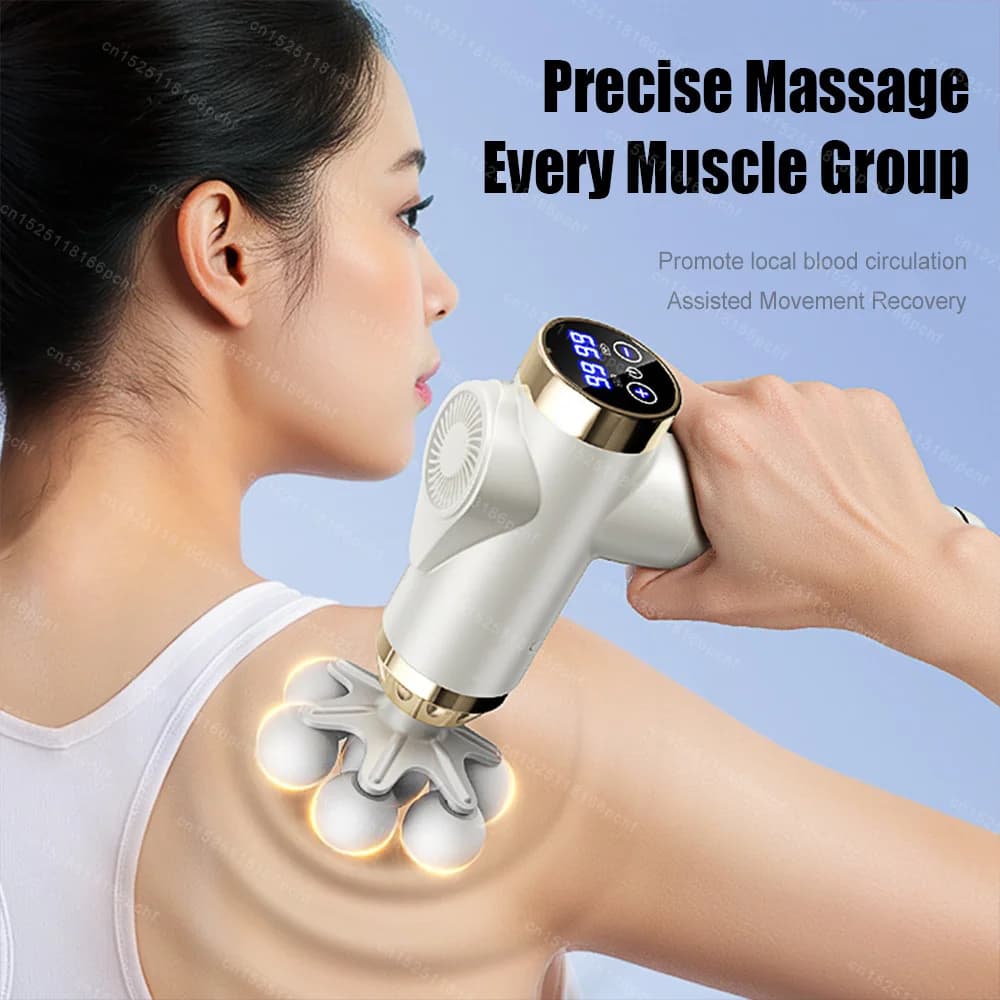 Massage Gun 7 High Frequency Heads for Body, Back, Life, Collo, Spalle - Muscular Massage for Relaxation