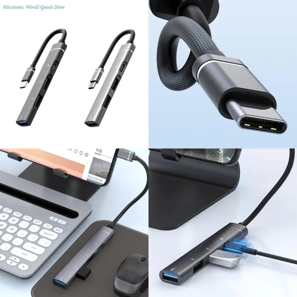A3PD Tipo C a USB 2.0 USB Hub Adattatore OTG Gadget per Telefoni Tablet Laptop