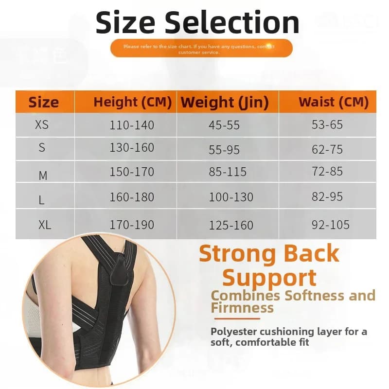 Support belt for sports life for weight lifting, squat and running, chest strap for fitness, body protection for all users, black