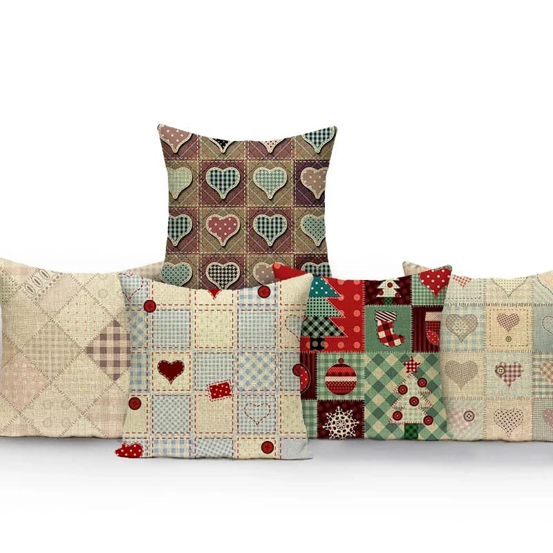 Fodere per cuscini con motivo geometrico colorato Federa in stile etnico Federa per cuscini decorativi Fodera per cuscini per divano