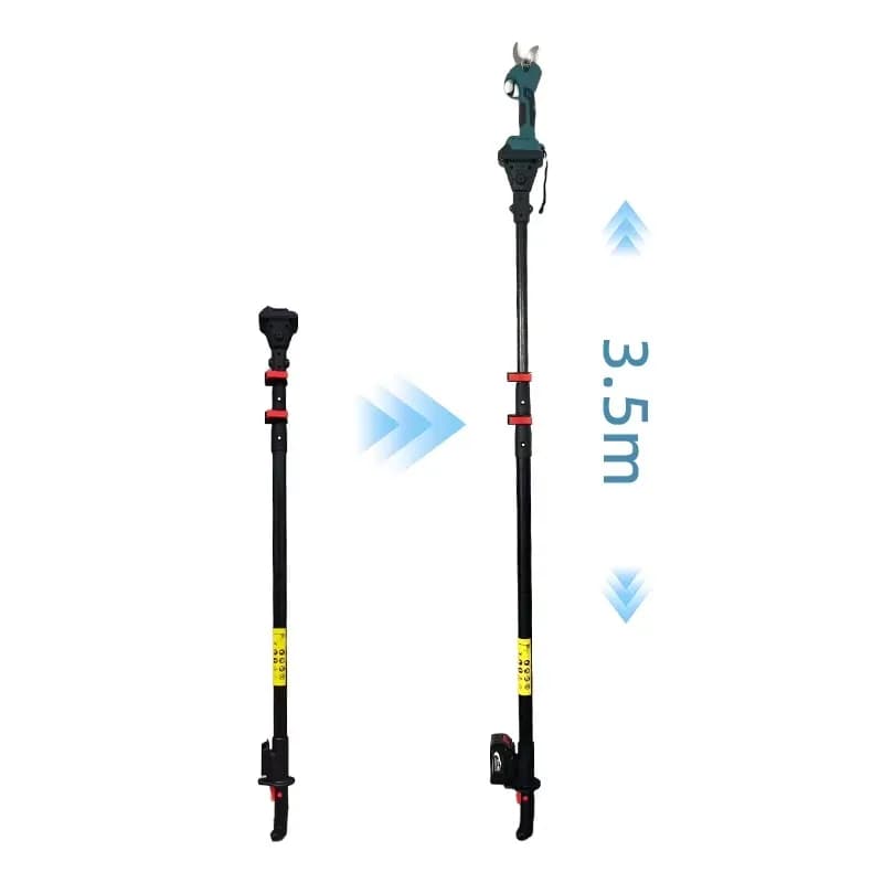 Plastic Telescopic Extension Pole for Cordless Pruning Shears - Professional Garden Pruning Tool Accessory Power Bar